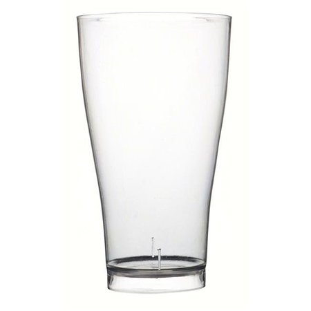 FINELINE SETTINGS Fineline Settings FINE4514CL Pilsner Glass Polystyrene Plastic Cups - 6 ct. 14 oz. FINE4514CL